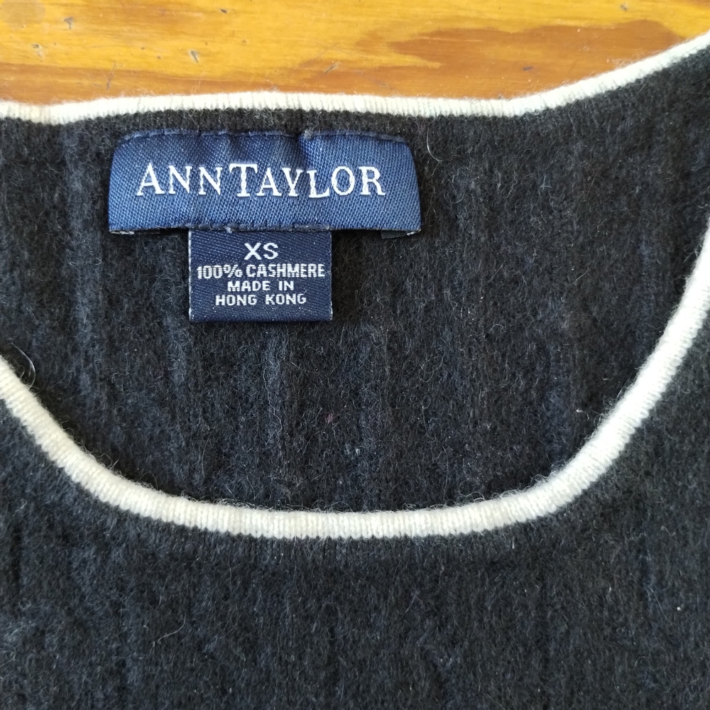 Ann Taylor Charcoal Crewneck Sweater